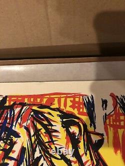 Gary Panter 1985 Unexpected Silkscreen T-Rex Signed Limited Edition 94 Of 100