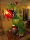 Gemmy HUGE DINOSAUR Inflatable Christmas Santa T-Rex Dinosaur Animated PRESENTS