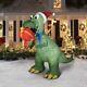 Gemmy Holiday Time 10ft Giant T-Rex Dinosaur Christmas Airblown Inflatable
