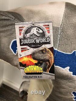 Giant Jurassic World Jurassic Park 40 Plush Raptor VELOCIRAPTOR and T-Rex Rare
