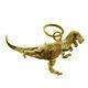 Gold T-rex Dinosaur Pendant. Hallmarked 9 Carat Gold T-rex Dinosaur Pendant