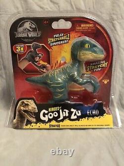 Goo Jit Zu Jurassic World Echo Charlie Blue T-Rex 2 Complete Sets