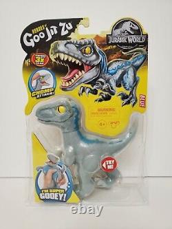 Goo Jit Zu Jurassic World Lot Blue, T-Rex, Giganotosaurus, & Pyroraptor. HTF
