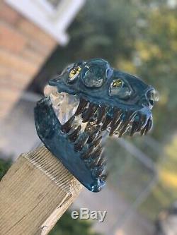 Heady Dinosaur Head T Rex glass water pipe USA Glass
