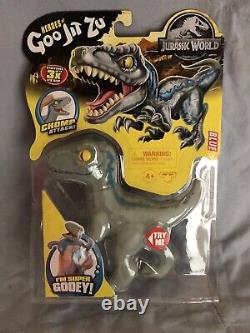 Heroes Of Goo Jit Zu Jurassic World Giganto Pyro T Rex & Blue New