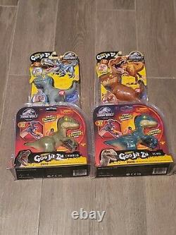 Heroes of Goo Jit Zu Jurassic World Blue T Rex Echo Charlie set RARE NEW in BOX