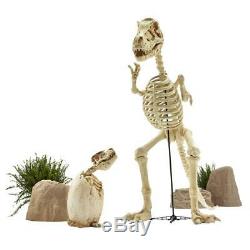 Home Accents Holiday 9 ft. Standing Skeleton T-Rex Dinosaur with LED Illuminated