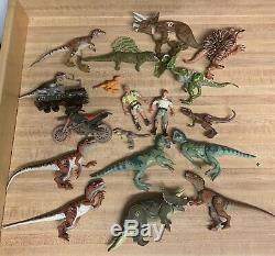 Huge Lot 90s Vintage Kenner JURASSIC PARK JP Dinosaurs Figures 30+ T-Rex Raptor