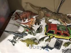 Huge Lot Jurassic Park World Action Figures Dinosaurs Vehicle T-Rex LOOK