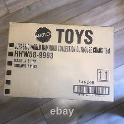 IN HAND Mattel Jurassic World Hammond Collection Outhouse Chaos Set
