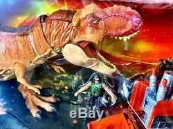 IN HAND RARE Jurassic World Park Destruct-a-saurs T-Rex Tyrannosaurus Ambush Set