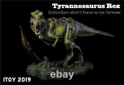 ITOY Green Tyrannosaurus Statue T Rex Dinosaur Model Collector Decor Toys Gift