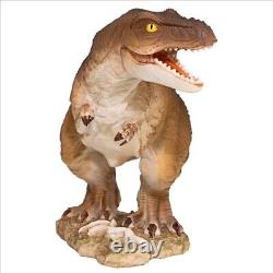 JQ86192 Scaled Jurassic T-Rex Raptor Dinosaur Statue