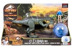 JURASSIC WORLD Camp Cretaceous Dino Escape Danger Pack Scorpios Rex with Kenji