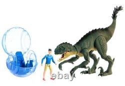 JURASSIC WORLD Camp Cretaceous Dino Escape Danger Pack Scorpios Rex with Kenji