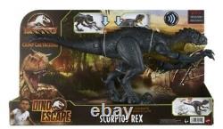 JURASSIC WORLD Camp Cretaceous Dino Escape Slash'N Battle Scorpios Rex Mattel