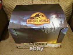 JURASSIC WORLD DINOSAUR MINIS, CASE OF 24 BOXES, 3 COMPLETE SETS with T-REX, MORE
