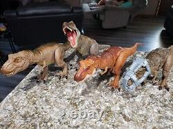 JURASSIC WORLD T-Rex Thrash N Throw Extreme Chomp Epic Roarin Dino Escape 4Lot
