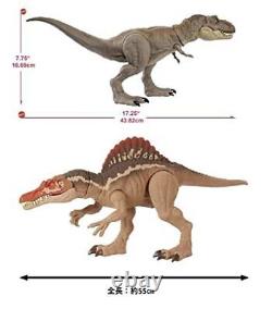 JURASSIC WORLD bite T-Rex vs. Bite Spinosaurus Set of 2 dinosaur figures