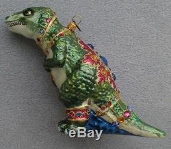 Jay Strongwater Jeweled T Rex Dinosaur Ornament Swarovski Elements New In Box