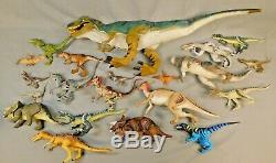 Jurassic Park 1, 2, 3, Dinosaur Lot Of 21 Hasbro Lost World Some Rare T-rex
