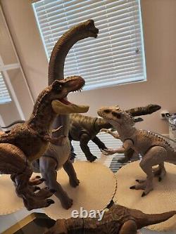 Jurassic Park Dinosaur Lot Indominous Rex Apatosaurus Brachiosaurus MATTEL