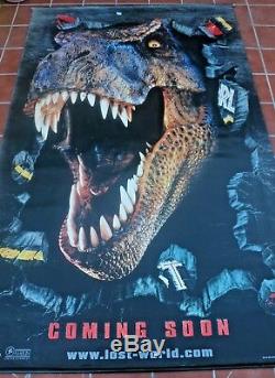 (Jurassic Park) LOST WORLD film/ Mundo Perdido, T rex dinosaur, poster