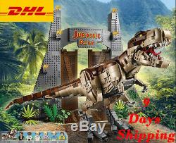 Jurassic Park T Rex Rampage Compatible 75936 Building Blocks+ DHL+Instruction