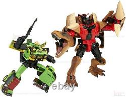Jurassic Park Transformers Mash-Up Tyrannocon Rex and JP93 set by Hasbro