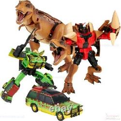 Jurassic Park Transformers Mash-Up Tyrannocon Rex and JP93 set by Hasbro