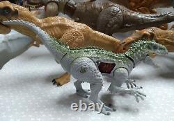 Jurassic Park World Lot of 8 Battle Damage Colossal T-Rex Indominus Roarivores