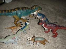Jurassic Park World Toy Dinosaur Lot Bull T-Rex Gallimimus Carnotaurus