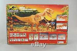 Jurassic Park Young T-Rex Tyrannosaurus Rex COMPLETE with Wound, Box, & Card