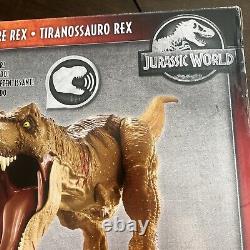 Jurassic World Battle Damage ROARIN' SUPER COLOSSAL TYRANNOSAURUS REX SH New