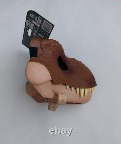Jurassic World Dinosaur Mask Genuine Mattel Hard Plastic Velociraptor T Rex