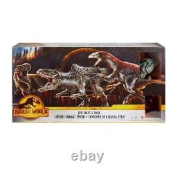 Jurassic World Dominion Dinosaurs Epic Battle Pack Figure Set creased box