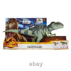 Jurassic World Dominion Strike'N Roar Giganotosaurus Dinosaur Figure For Kids