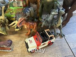 Jurassic World Figure Lot Indominus Carnotaurus TRex Sarcosuchus Stegasaurus