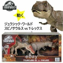 Jurassic World Spinosaurus vs T-Rex Toy Fact-Dinosaur Real Movable arms and legs