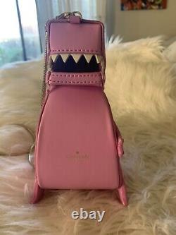 Kate Spade RARE T REX Pink Dinosaur Clutch Bag Cross Body Excellent Used Once