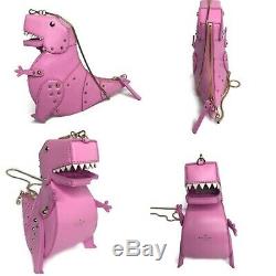 Kate Spade RARE T REX T-Rex Rare Pink Dinosaur Clutch Bag Cross Body Dino Trex