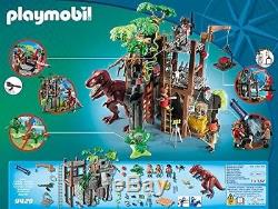 Kids Playmobil T Rex Building Toy Play Set Boy Gift Glow In Dark Dinosaur New