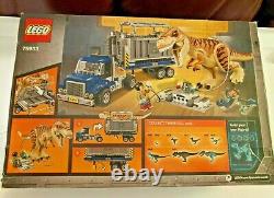 LEGO 75933 Jurassic World Park T. Rex Transport Tyrannosaurus Box Damage