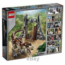 LEGO 75936 Jurassic World Classic Jurassic Park Gate And T Rex Dinosaur Rampage