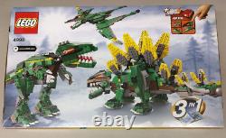 LEGO Creator 4998 Stegosaurus NEW Dino Dinosaur T-Rex Pterodactyl Light-Up Brick