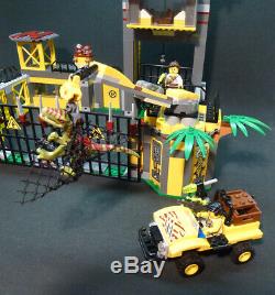 LEGO Dino Defense HQ Set #5887 Complete with 4 Minifigures & 3 Dinos Huge T-Rex