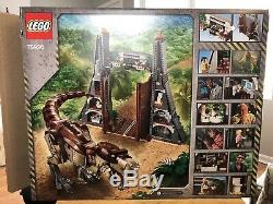 LEGO Jurassic Park World T-Rex Rampage 75936 Dinosaur Building Kit Used2020