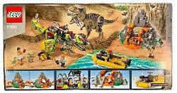 LEGO Jurassic World 75938 T. Rex VS Dino-Mech Battle dinosaur raptor creased box