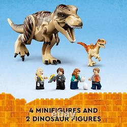 LEGO Jurassic World T. Rex & Atrociraptor Dinosaur Breakout 76948 Dino Toy Se