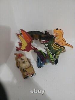 LOT (6) DINOSAURS ACTION FIGURES toy